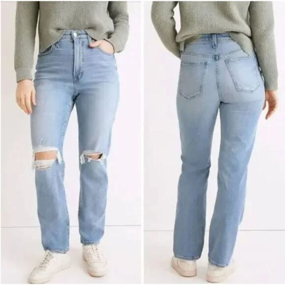 NEW Madewell The‎ Perfect Vintage Straight Jean in Danby Wash, 28, ND515